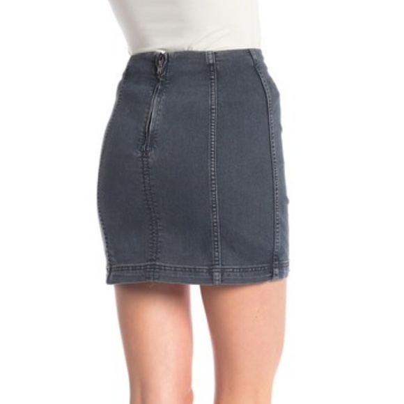 New Free People Denim Miniskirt - Picture 2 of 3